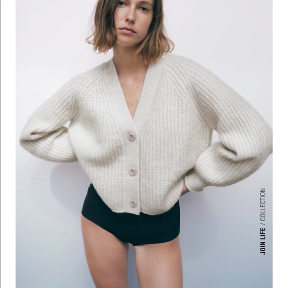 Zara Sweaters - Zara Purl Knit Jacket